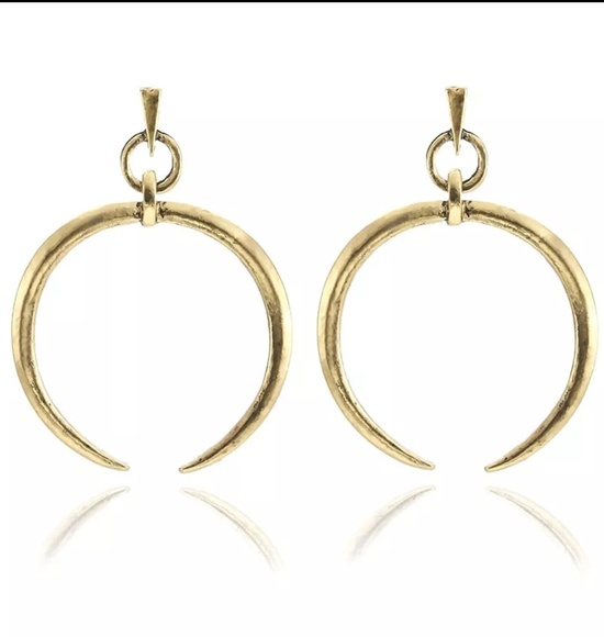 Boho Moon Earrings - Picture 2 of 5